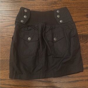 DIESEL Chic Black Skirt with back and side pockets New Size 25